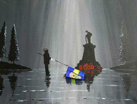 Original Acrylic Painting - 'Remembering the PWRR'
