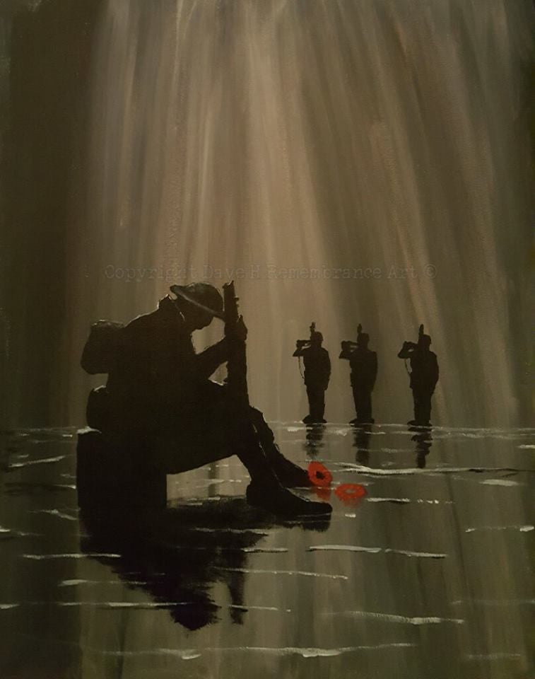 Dave H Remembrance Art painting 'Fanfare for Tommy'