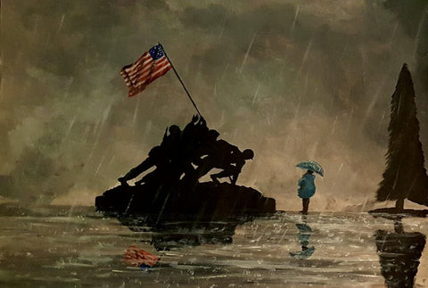 185 Open Edition Giclée Print 185 - 'Memorial Visit'