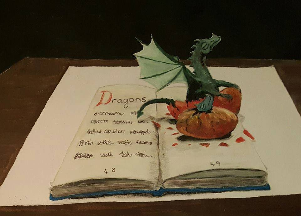 3d dragon painting