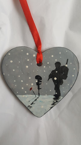 Love Heart Decoration - 'Alone but not lonely'