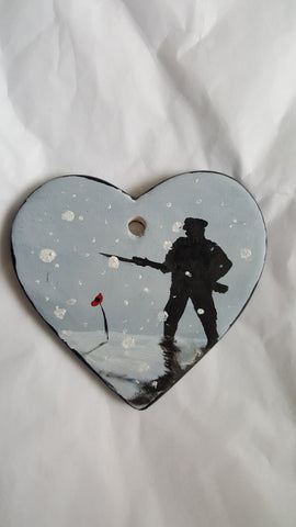 Love Heart Decoration - 'Standing guard heart'