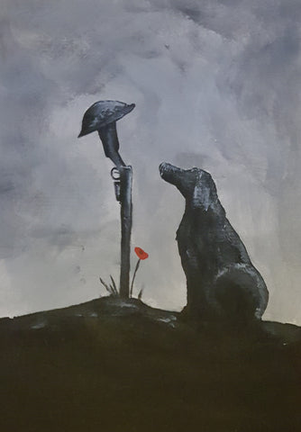 Original mini painting - 'please come back'