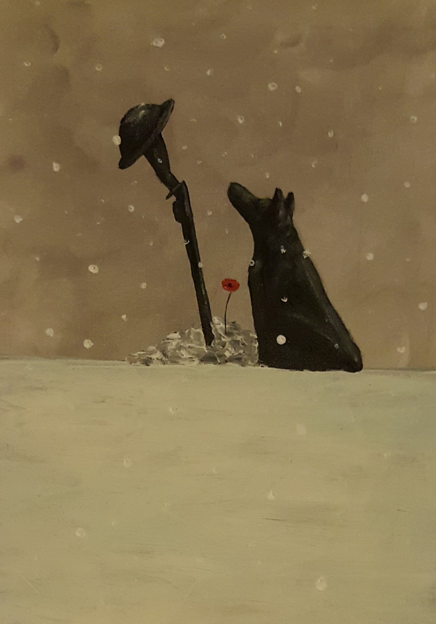 Poppy dog art
