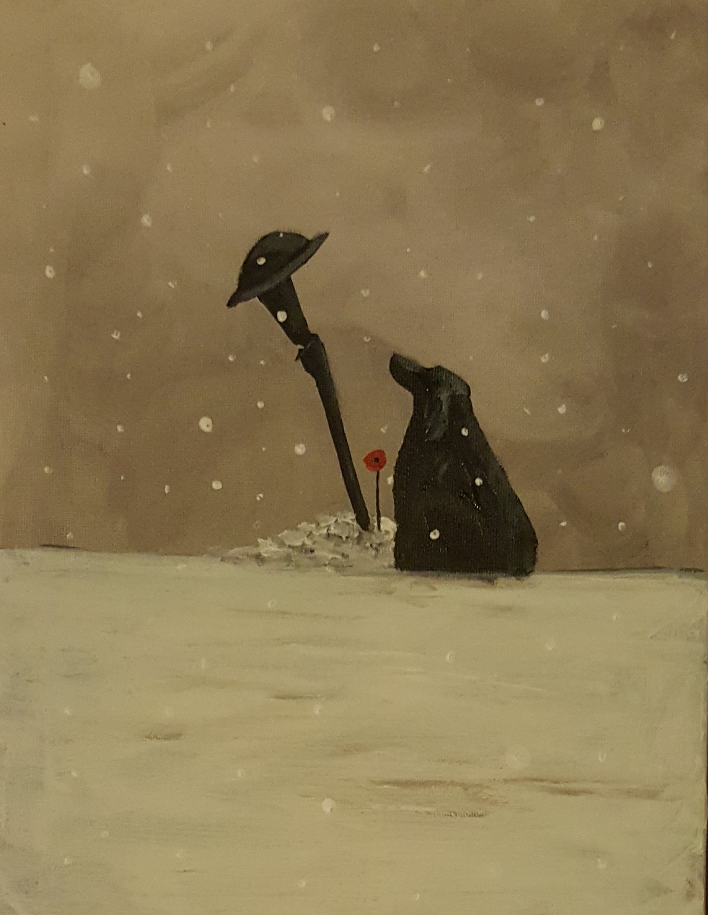 Poppy dog art