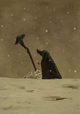 Original Painting - ' Please come back in the snow #5'