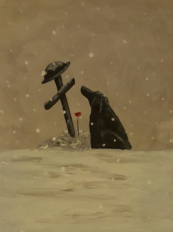 Original Painting - ' Please come back in the snow #6'