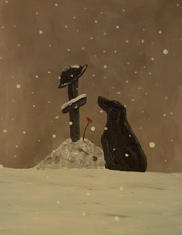 Original Painting - ' Please come back in the snow #7'