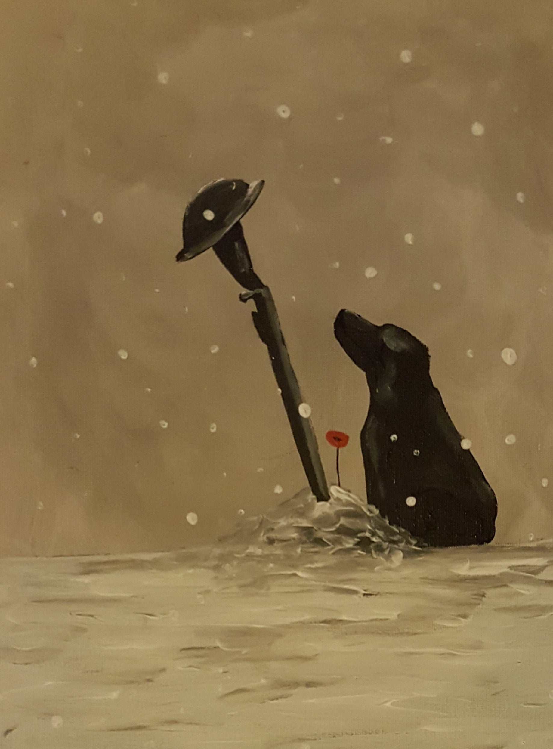 Poppy dog art