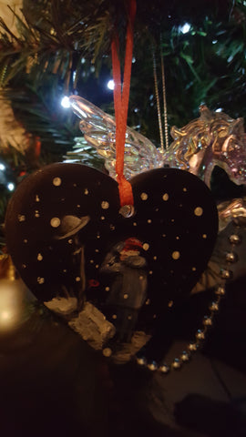 Love Heart Decoration - 'Christmas Salute heart'