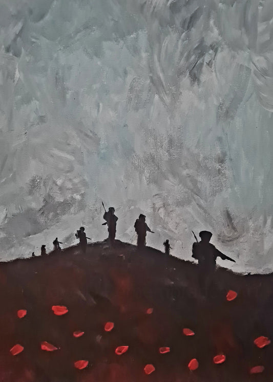 U550 Original Acrylic Painting - 'Abstract # the Patrol''