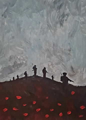 U550 Original Acrylic Painting - 'Abstract # the Patrol''