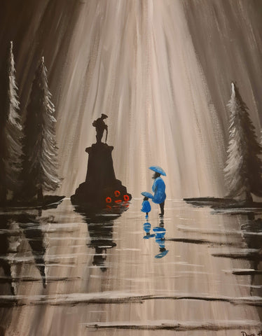 Original Acrylic Painting- 'Both in blue'