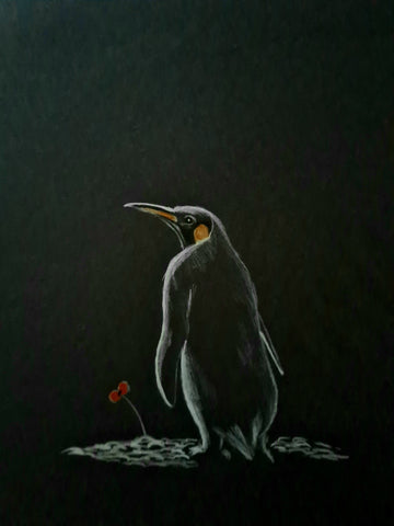 U601 Original Polychromo - 'Penguin in the darkness'