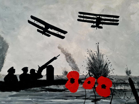 149 Original Painting - 'Born in battle'