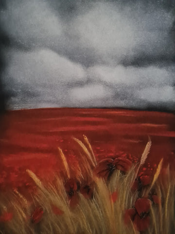 434 Open Edition Giclée Print  - 'Fields of Red'