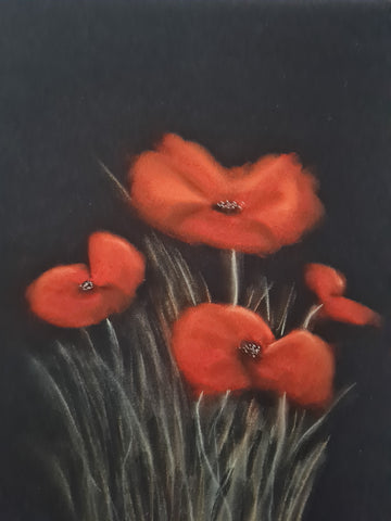 430 Open Edition Giclée Print  - 'Pastel Poppies'