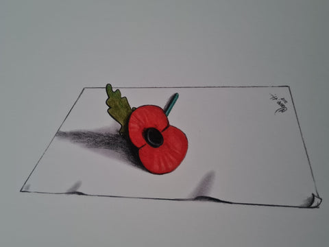 321 Open Edition Giclée Print - '3D Poppy'