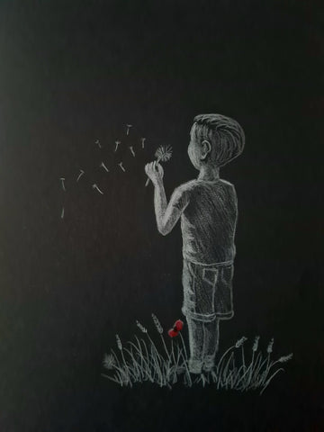 485 Original Polychromo - 'Wishing lad'