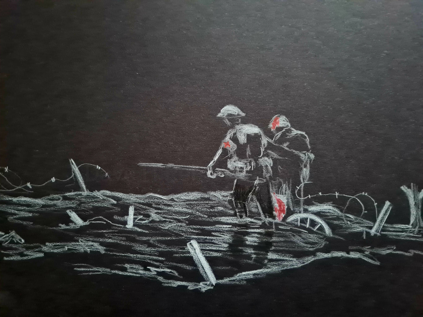 221 Original Polychromo - 'medic in the moonlight'