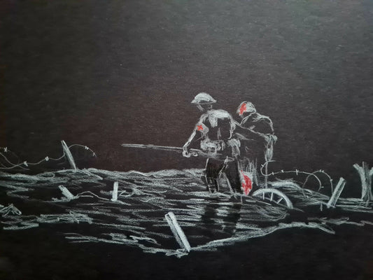 221 Original Polychromo - 'medic in the moonlight'