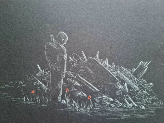 U017 Original Polychromo - 'when home is gone'