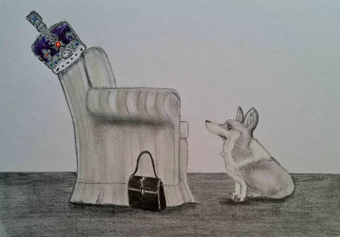 493 Original Artwork - 'Empty chair and crown'