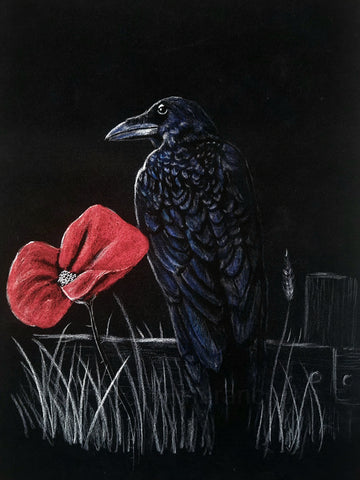 515 Limited Edition Giclée Print - 'Remembrance Raven'