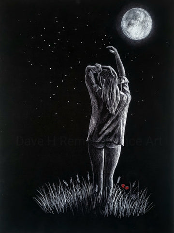 517 Limited Edition Giclée Print - 'Dancing in the moonlight'