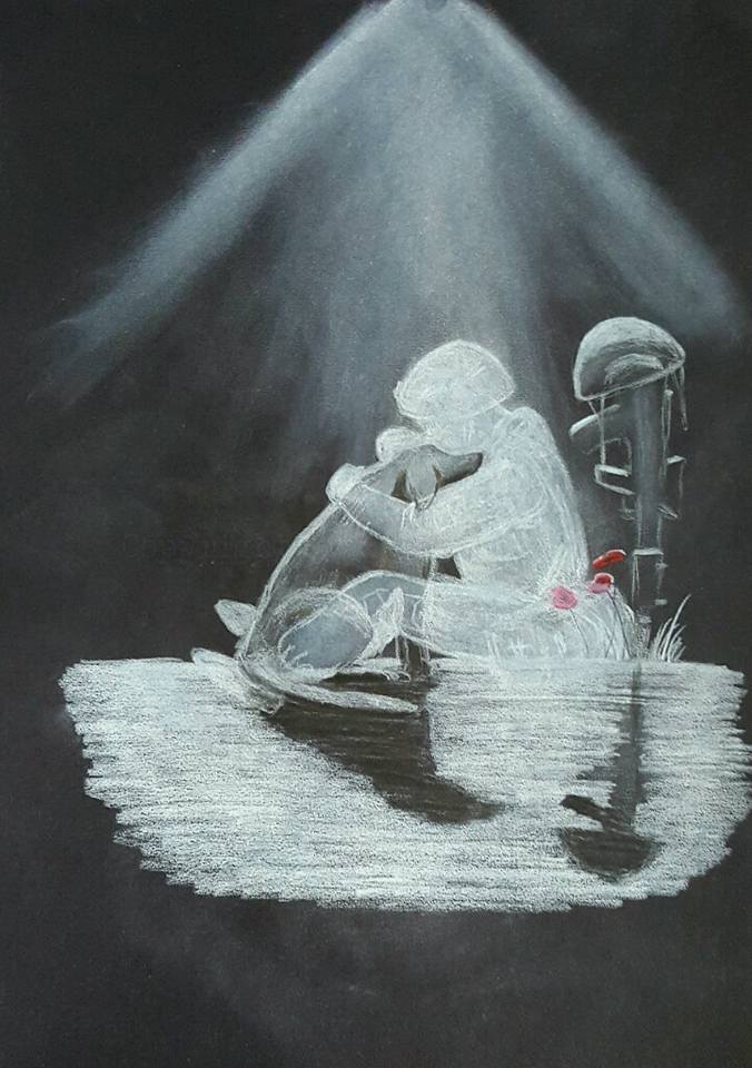 remembrance poppy art