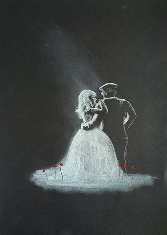 White on Black Polychromo - 206 'War Bride'