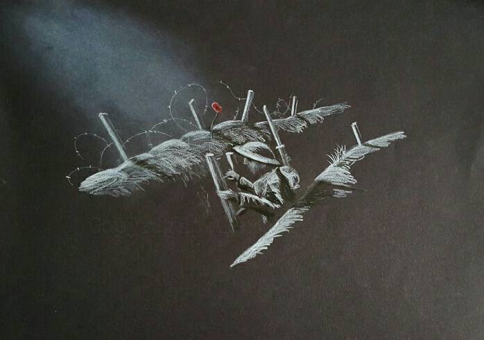 remembrance poppy art