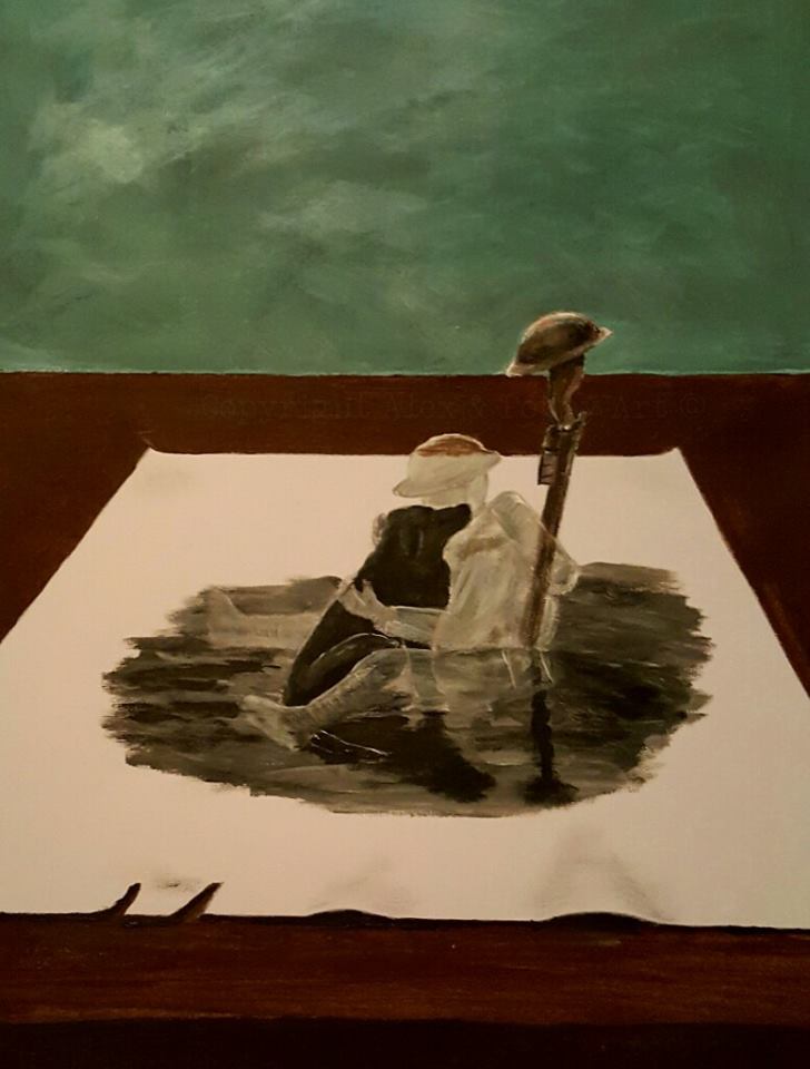 3d ww1 remembrance painting