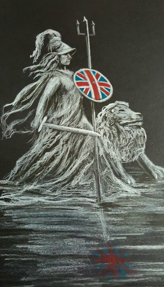 Britannia black and white art