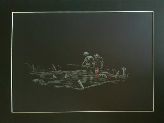 ww1 black and white remembrance art