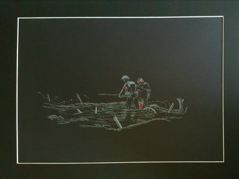 221 Open Edition Giclée Print 221 - 'Medic in the moonlight'