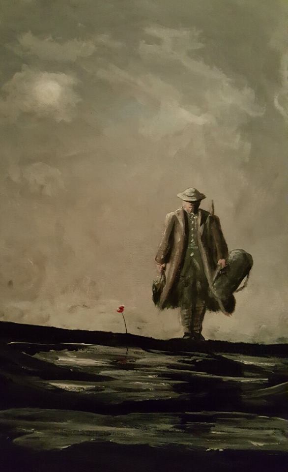 remembrance art soldier painting 