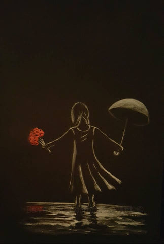 240 Open Edition Giclée Print 240 - 'Barefoot in the moonlight'