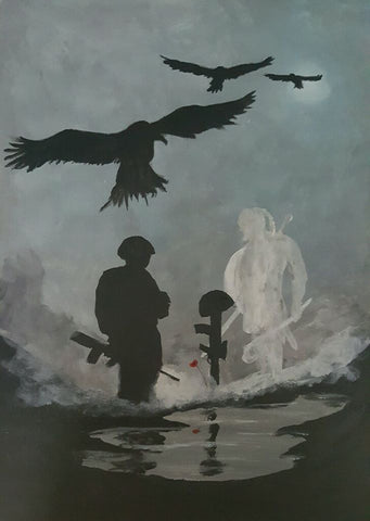 Original Acrylic Painting 241 - 'Viking Spirit'