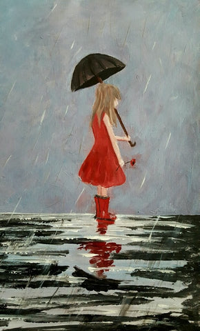 Original Acrylic Painting 246 - 'Rainy Thoughts'