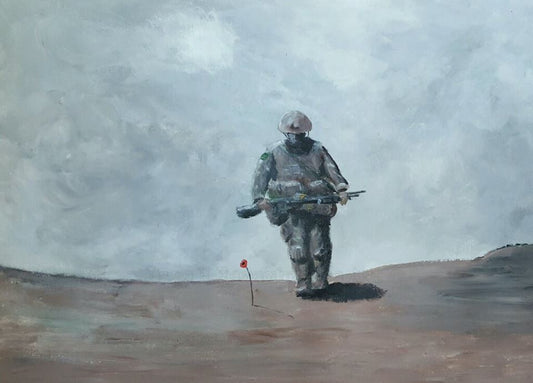 walking home herrick afghanistan painting