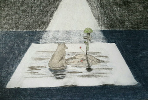 Coloured Polychromo -  '3d Please Come Back'