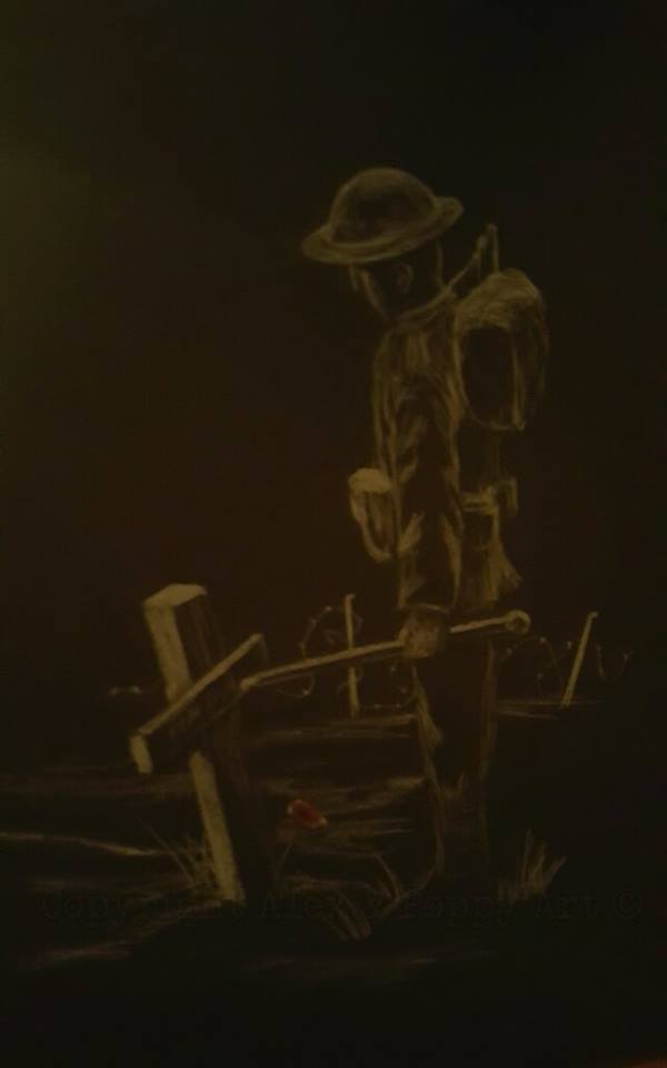 WW1 Tommy drawing