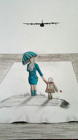 Coloured Polychromo 234 -  'Watching him go'