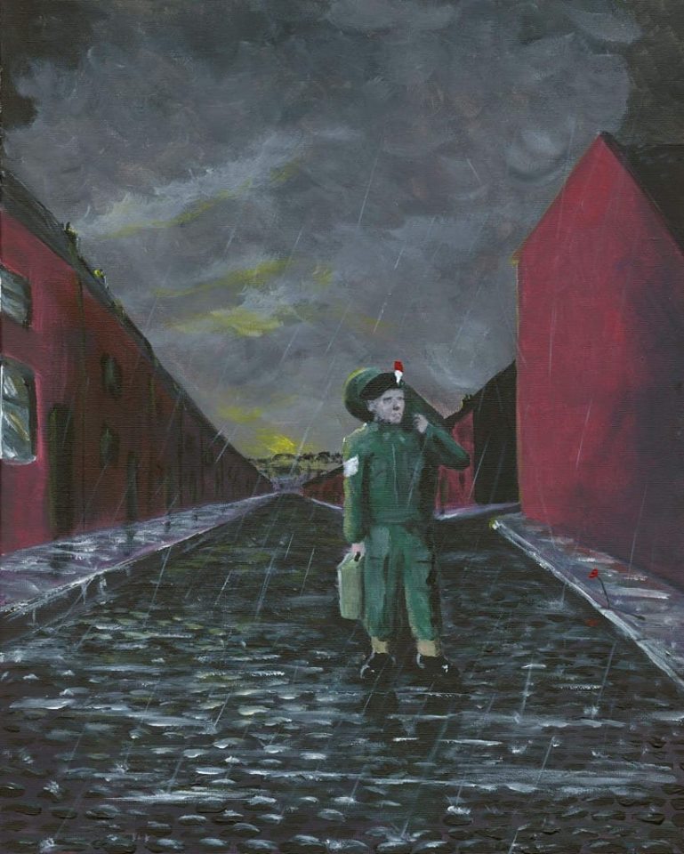 walking home newcastle painting
