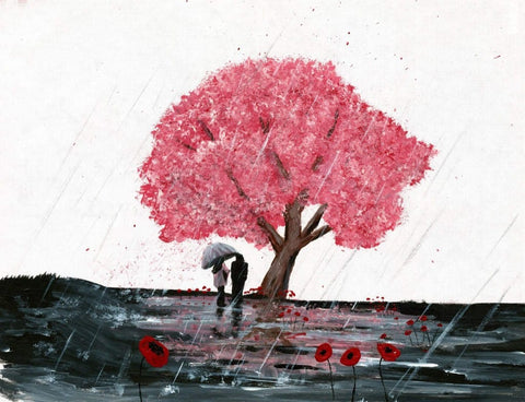 296 Original Painting - 'Sheltering from the storm'