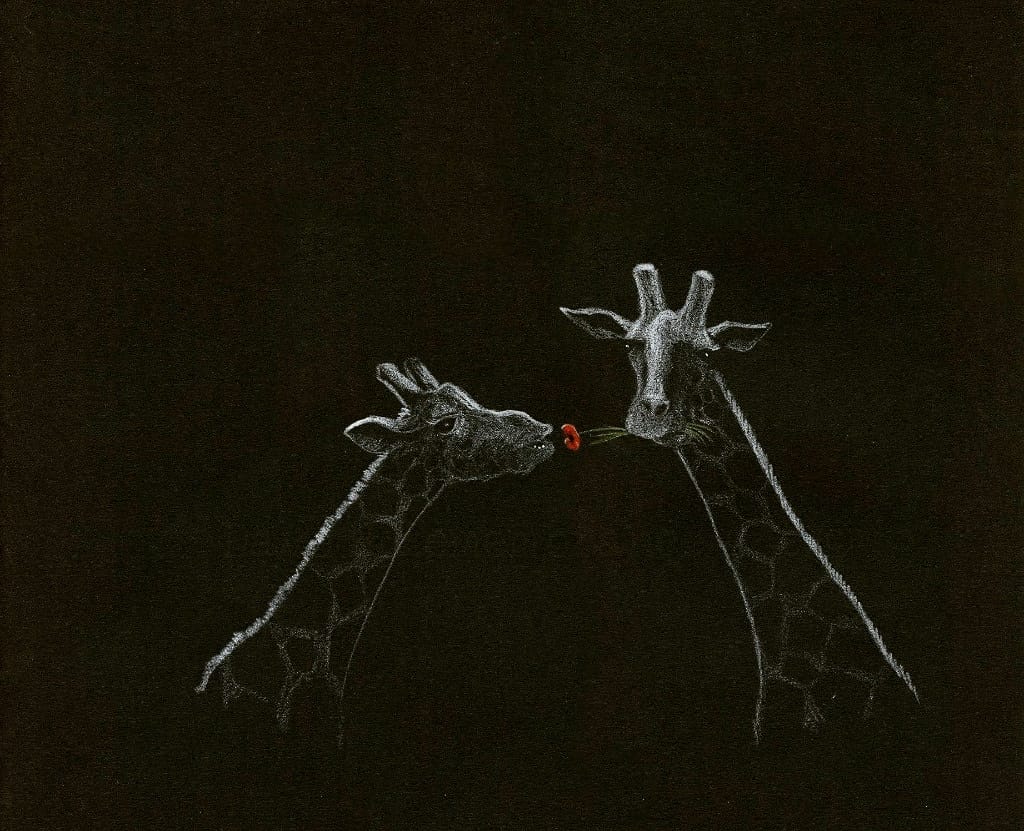 giraffe art