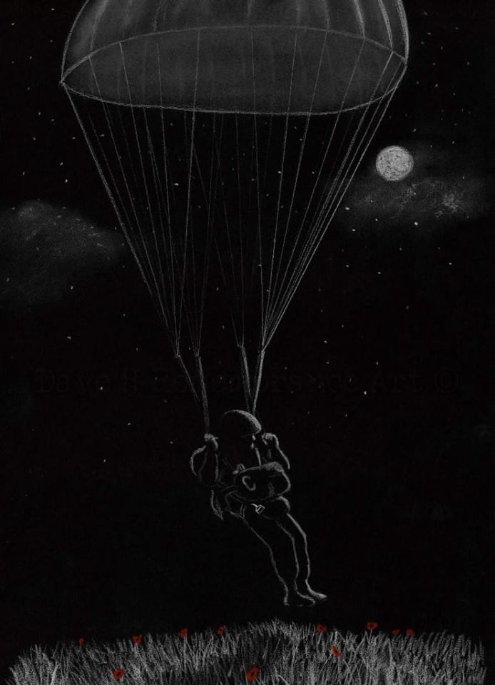 paratrooper moonlight art