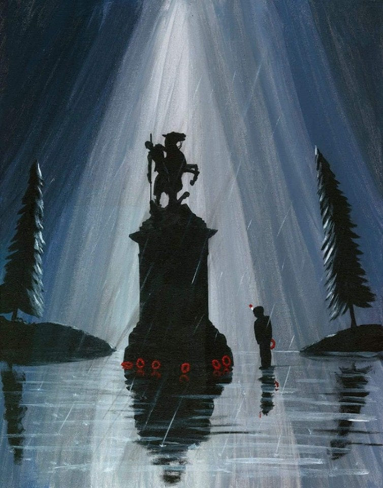 Original Acrylic Painting - 'Remembering the Fusiliers'
