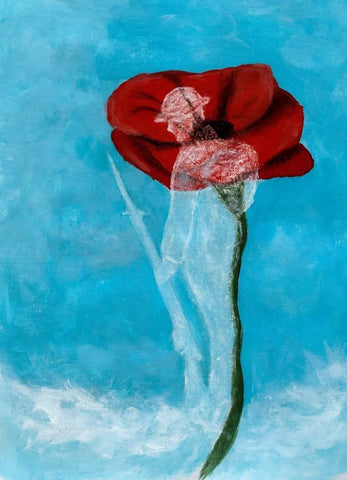 Giclée Mini Print 323 - 'Poppy Spirit'